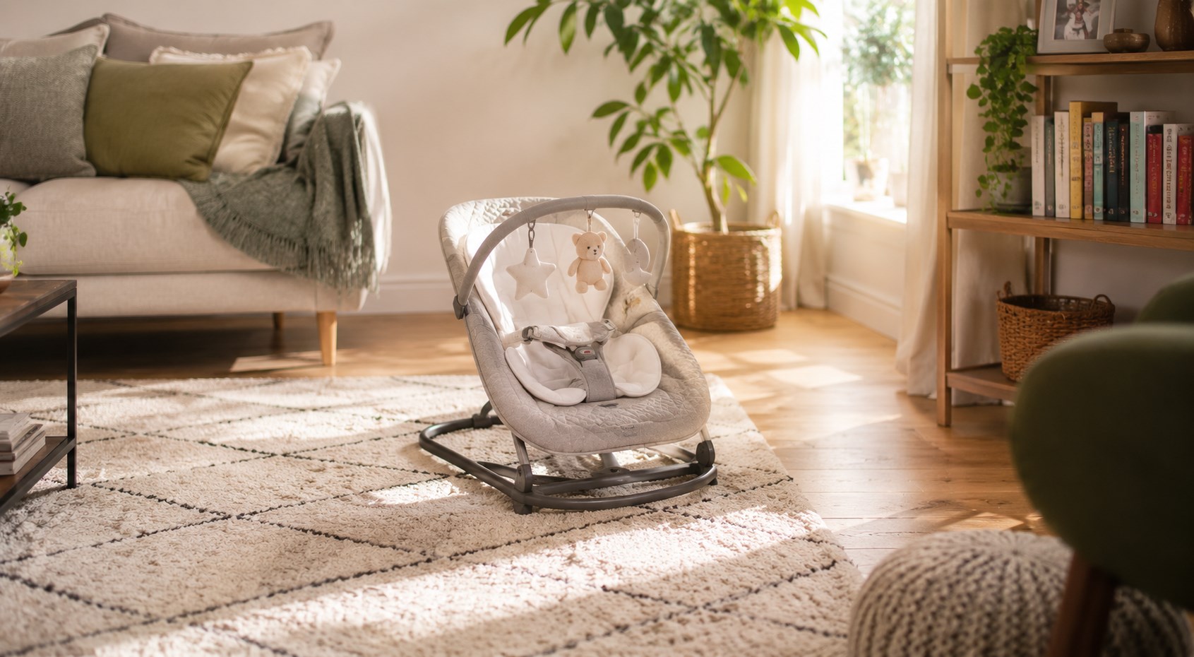 baby bouncer living room