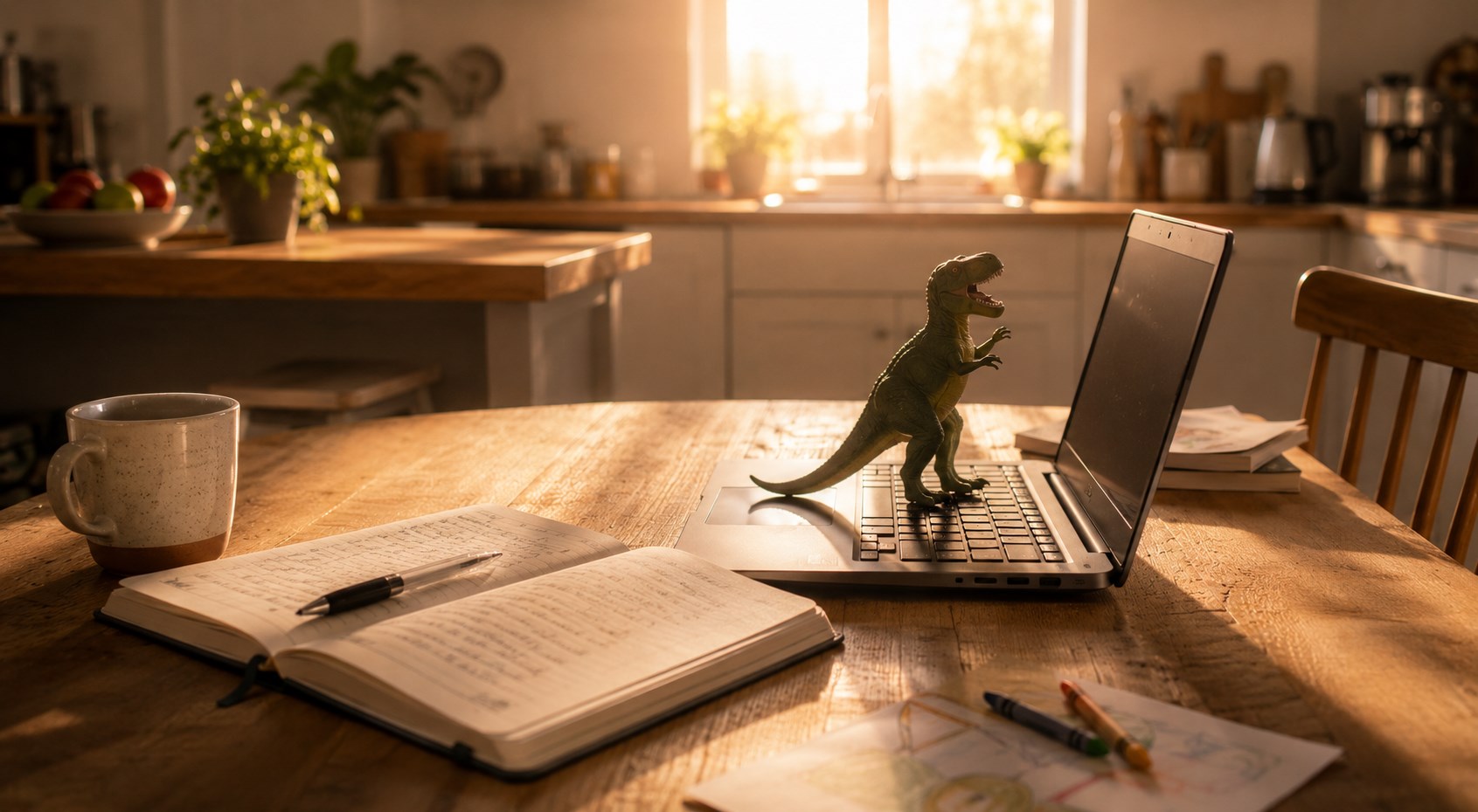 laptop dinosaur